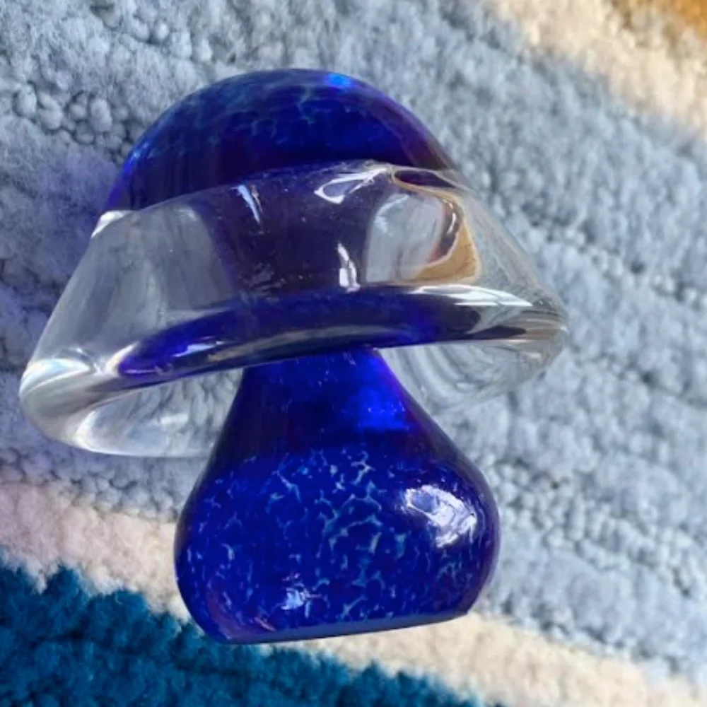 Mini Glass Mushroom